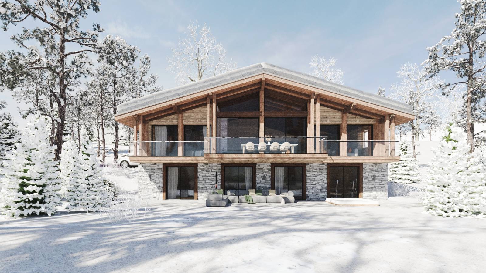 Chalet traditionnel moderne luxe Val Isère Savoie