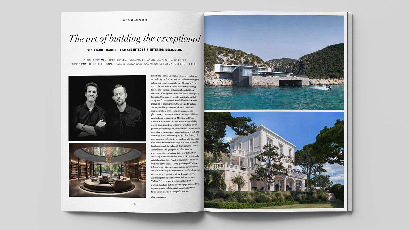 Architecte pour villa de luxe et de prestige à Cannes avec piscine à débordement