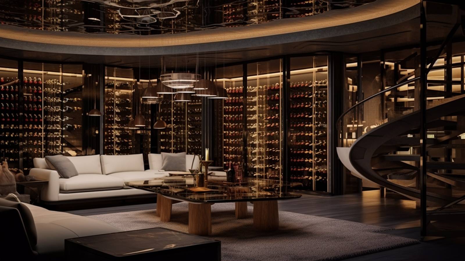 architecte cave à vin luxe contemporaine Courchevel