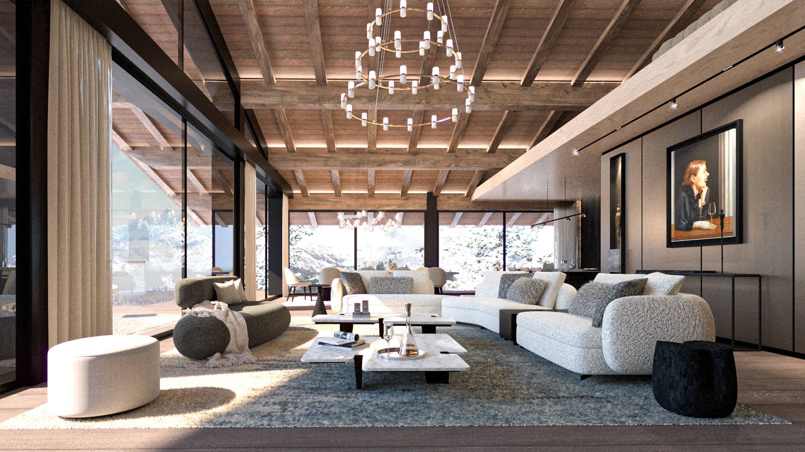 architecte décoration chalet Val Isère