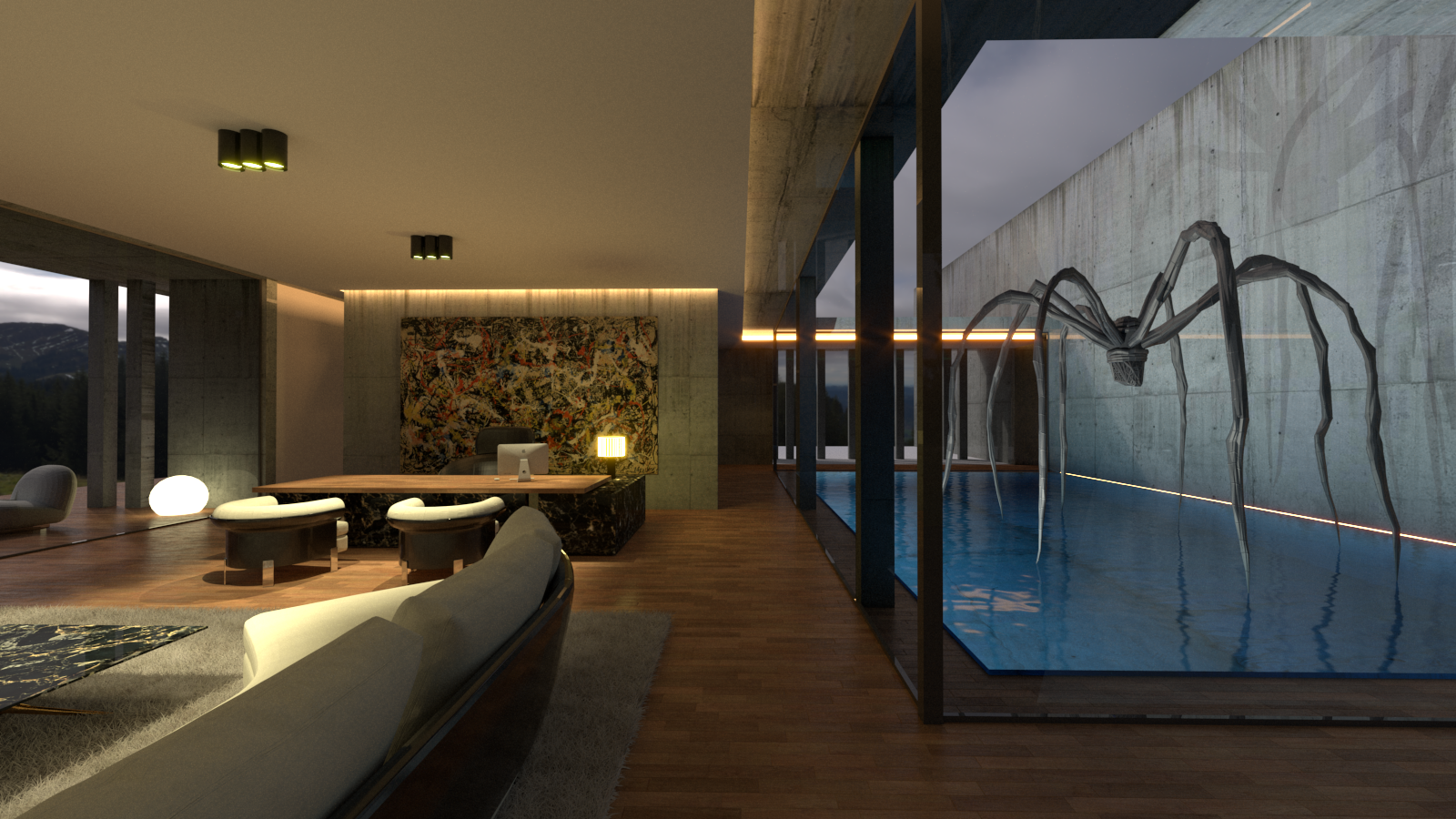 architecte-extension-siège-social-luxe-contemporain