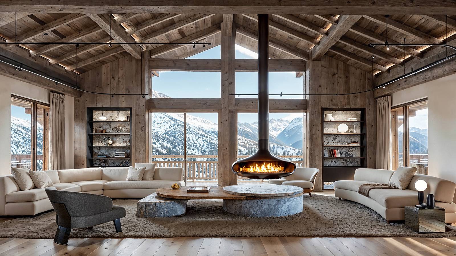 architecte intérieur chalet luxe Alpes