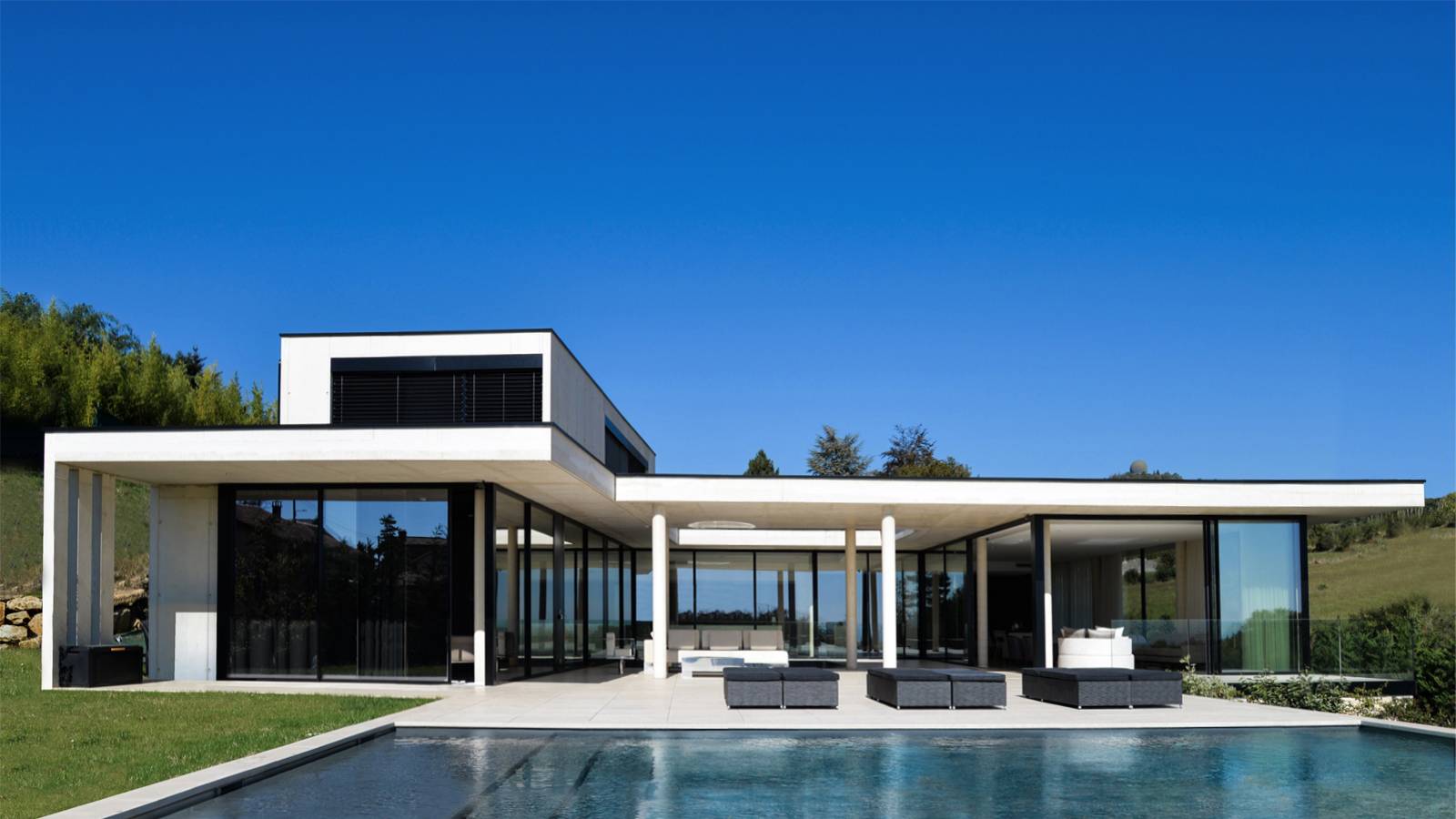 architecte pour villa contemporaine luxe à saint didier au mont d'or