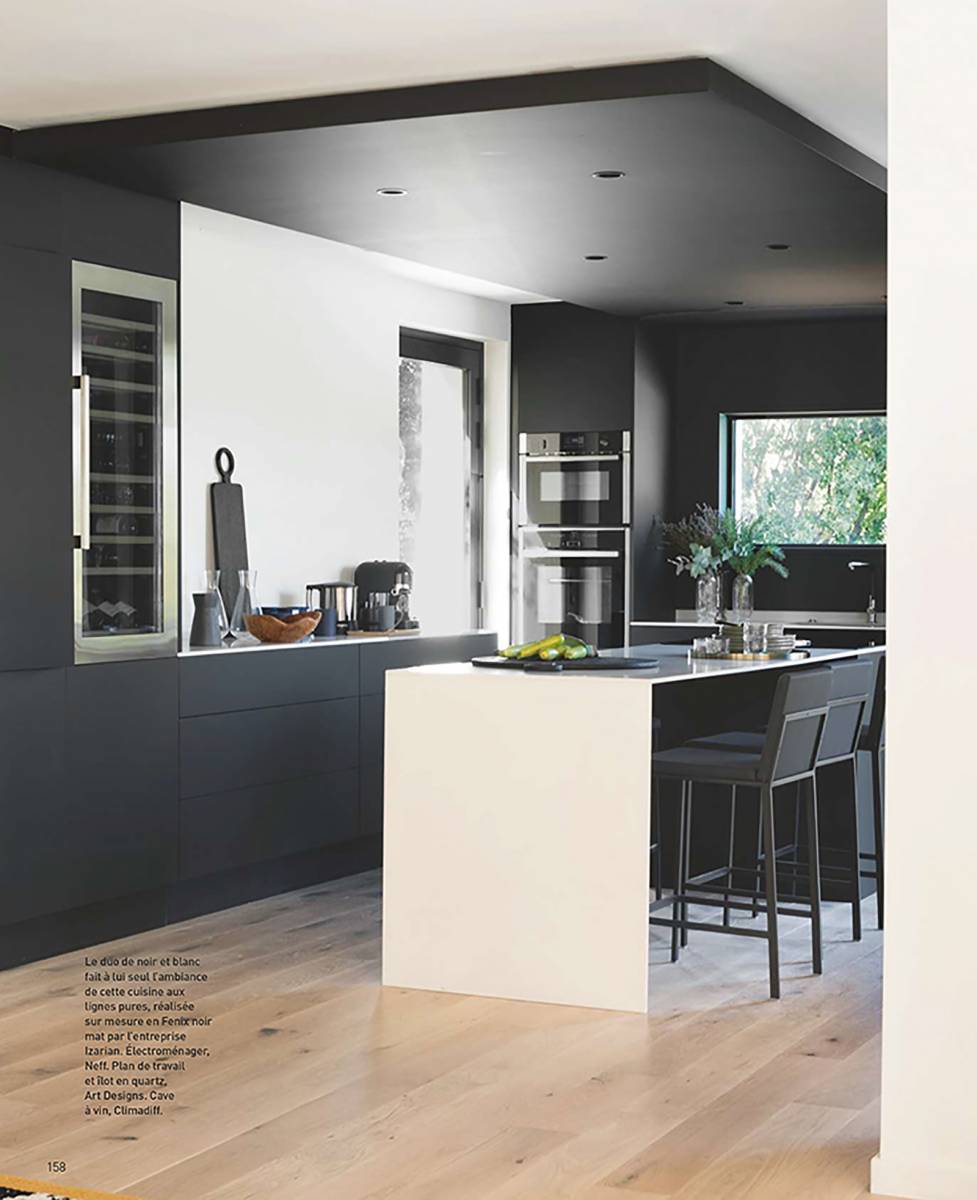 cuisine contemporaine design architecte Vielliard Cote d'azur