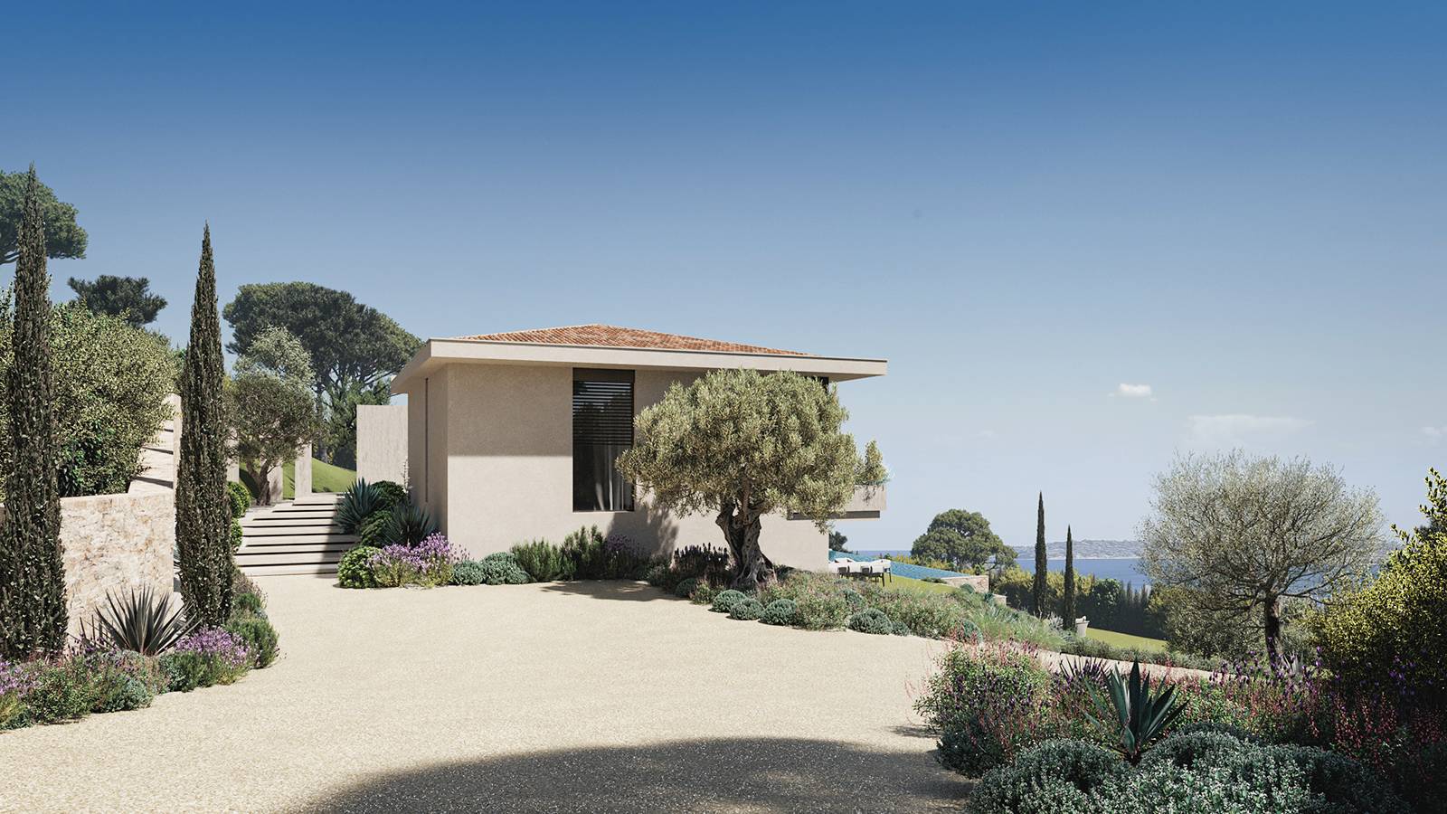maison luxe vue mer golfe St Tropez