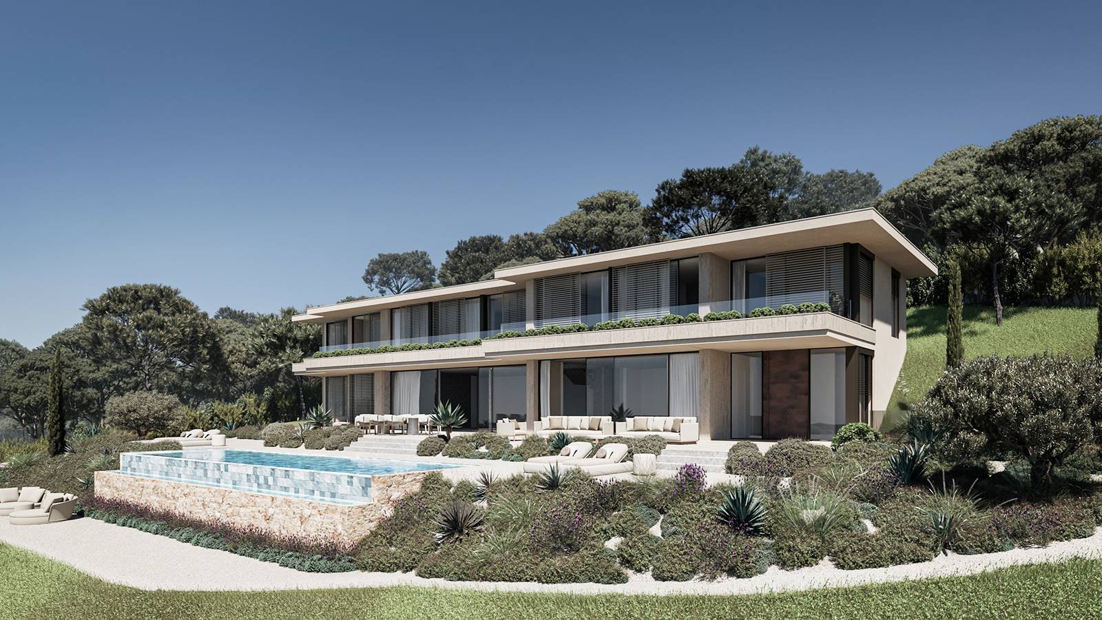 maison vue mer Grimaud Var