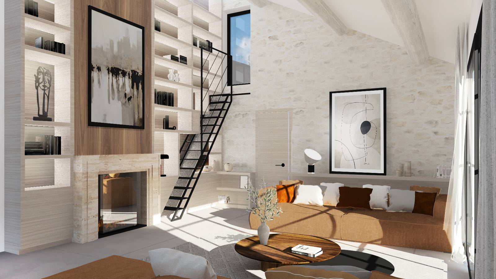 réhabilitation maison extension contemporaine par architecte Biot 