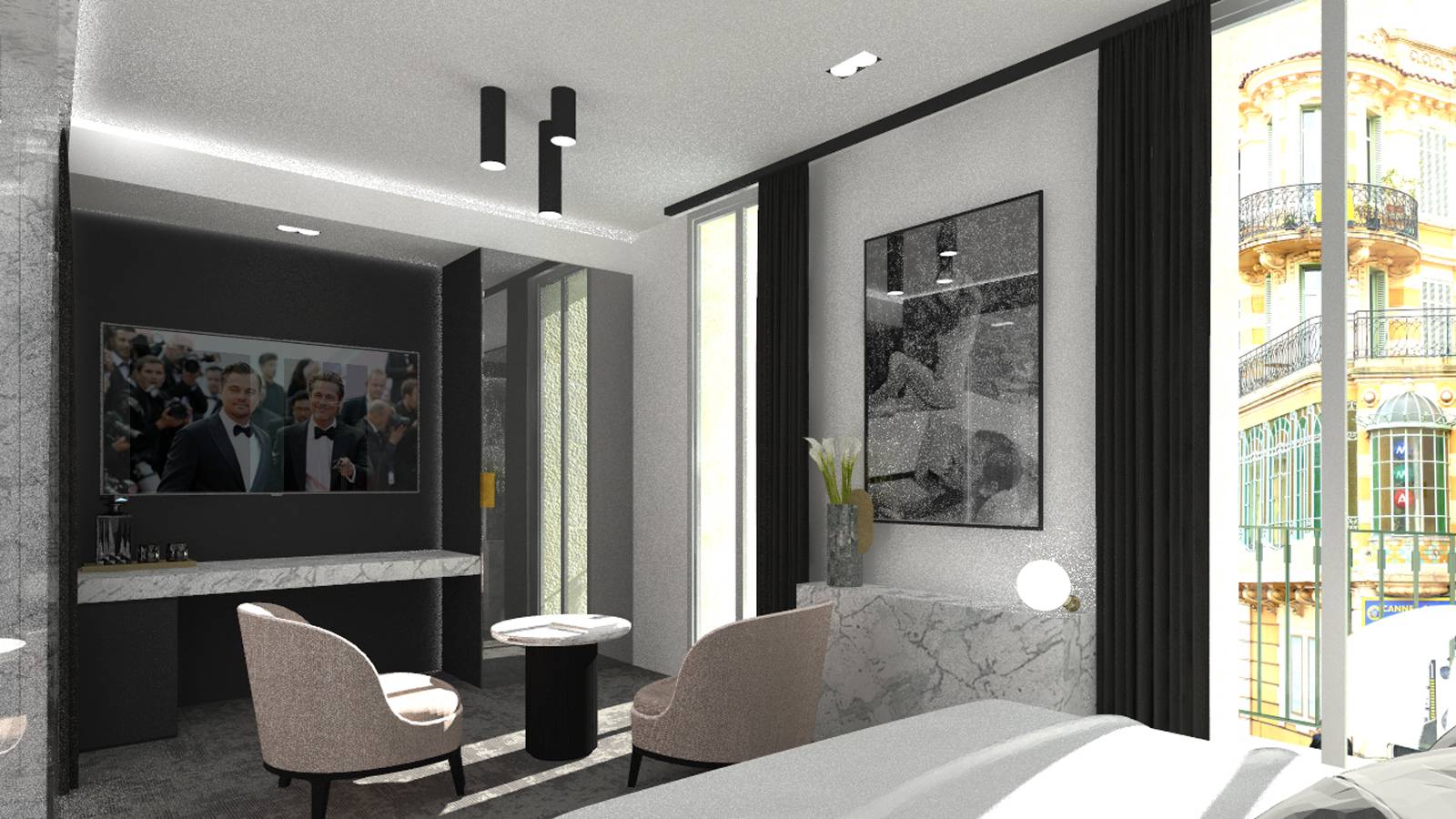 rénovation décoration hotel luxe Cote Azur
