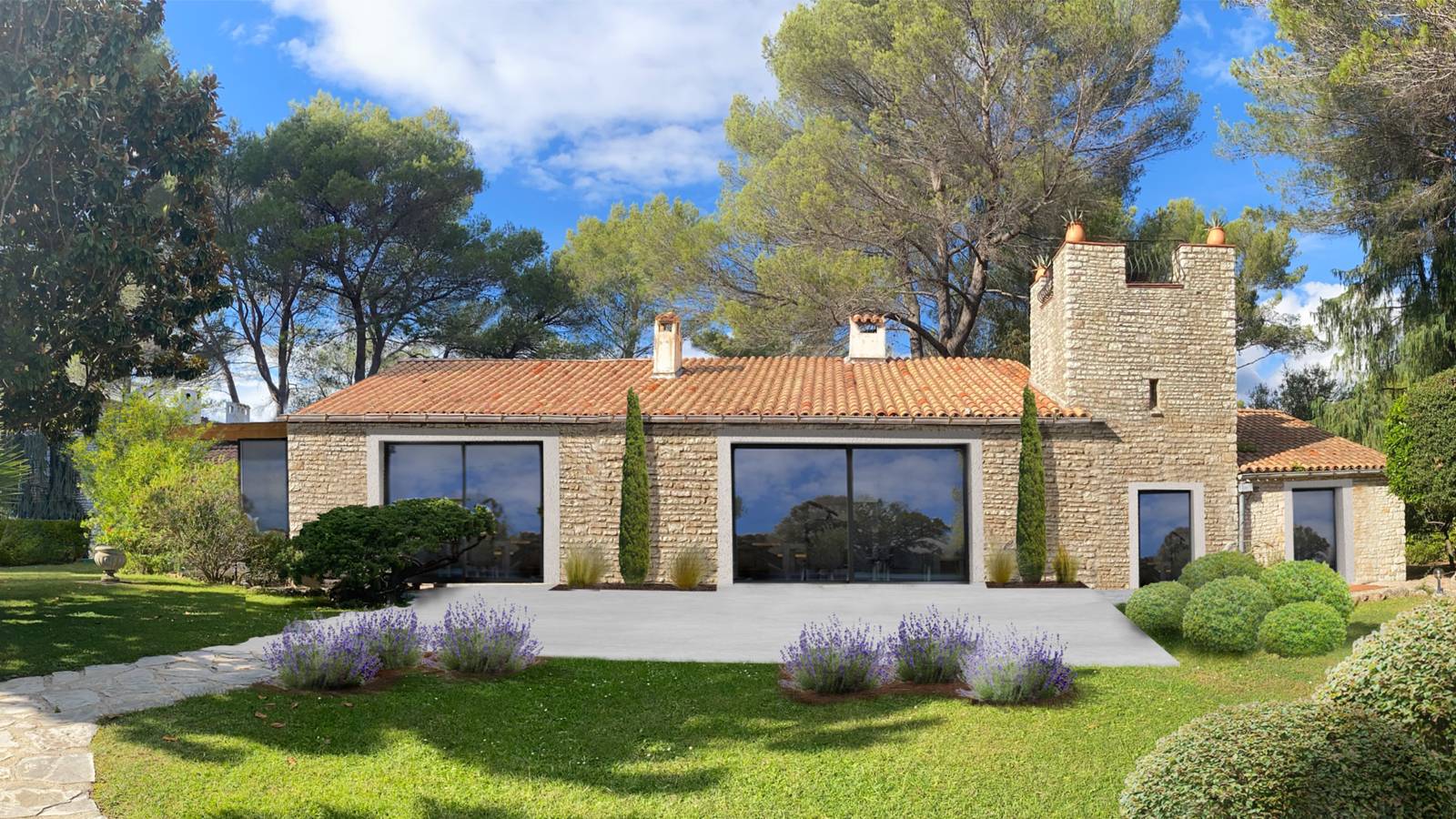 rénovation-extension-maison-bastide-architecte-Biot-Cote-Azur