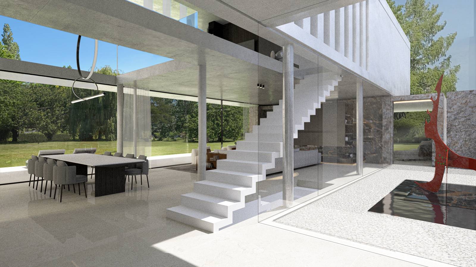 architecte villa contemporaine luxe patio design