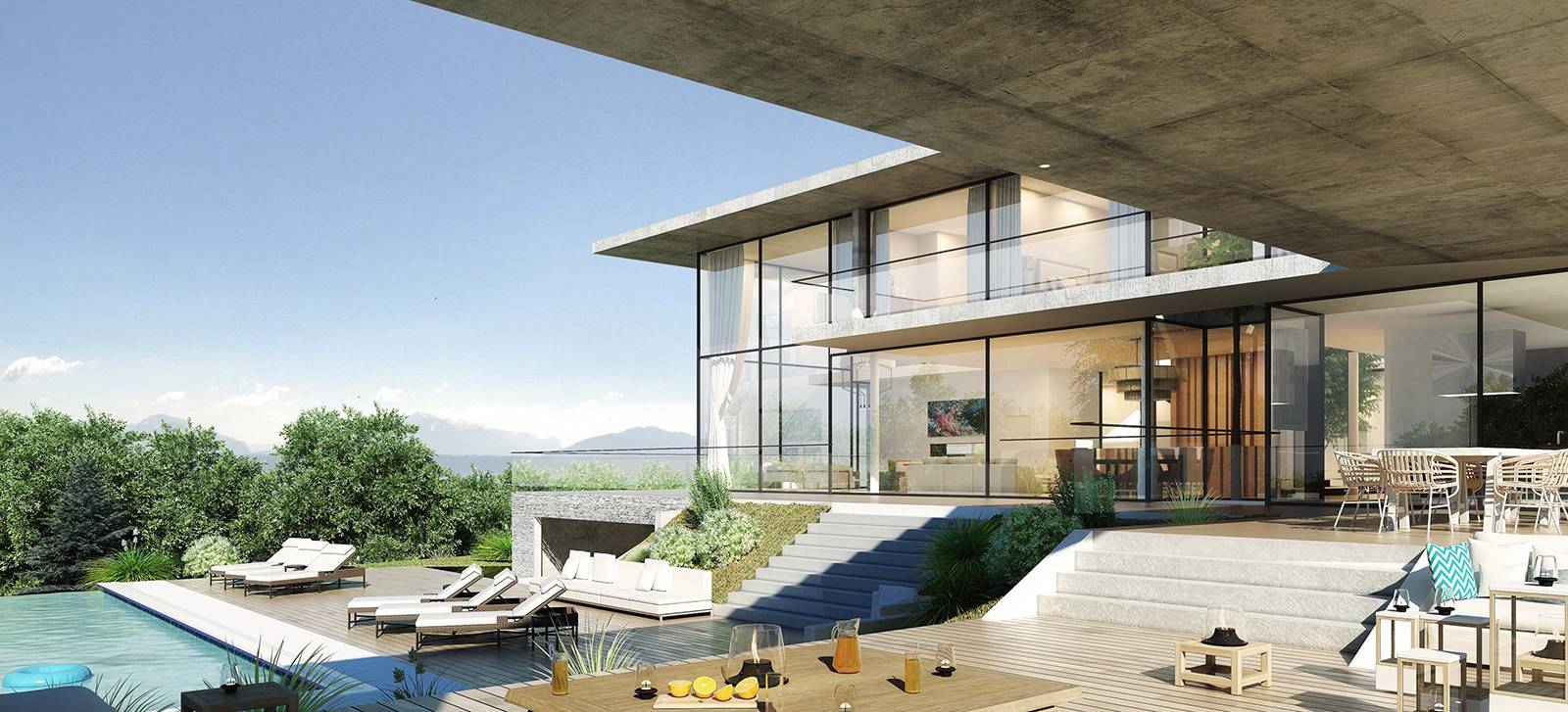 villa maison moderne luxe architecte Thonon-les-Bains