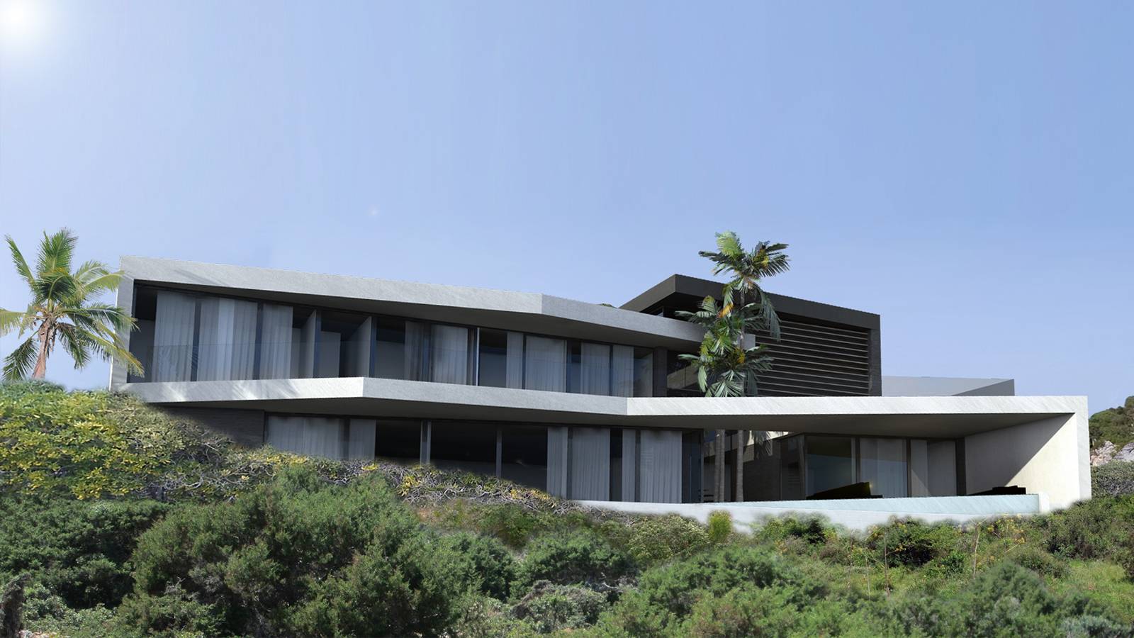 villa d'architecte contemporaine à l'Escalet Ramatuelle
